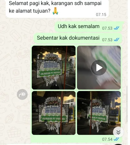 Pengiriman Papan Bunga Selamat Poris Plawad Utara