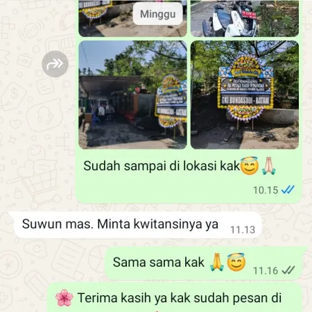 Pengiriman Papan Bunga Duka Poris Plawad Utara