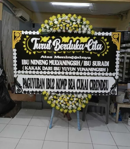 Papan Bunga Duka Poris Plawad Utara