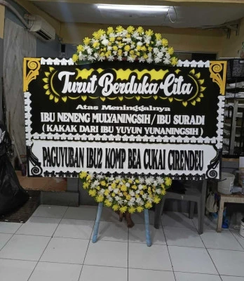 Papan Bunga di Poris Plawad Utara